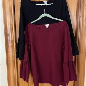 Women’s J Crew tops 
sz medium
includes 2
Very good condition